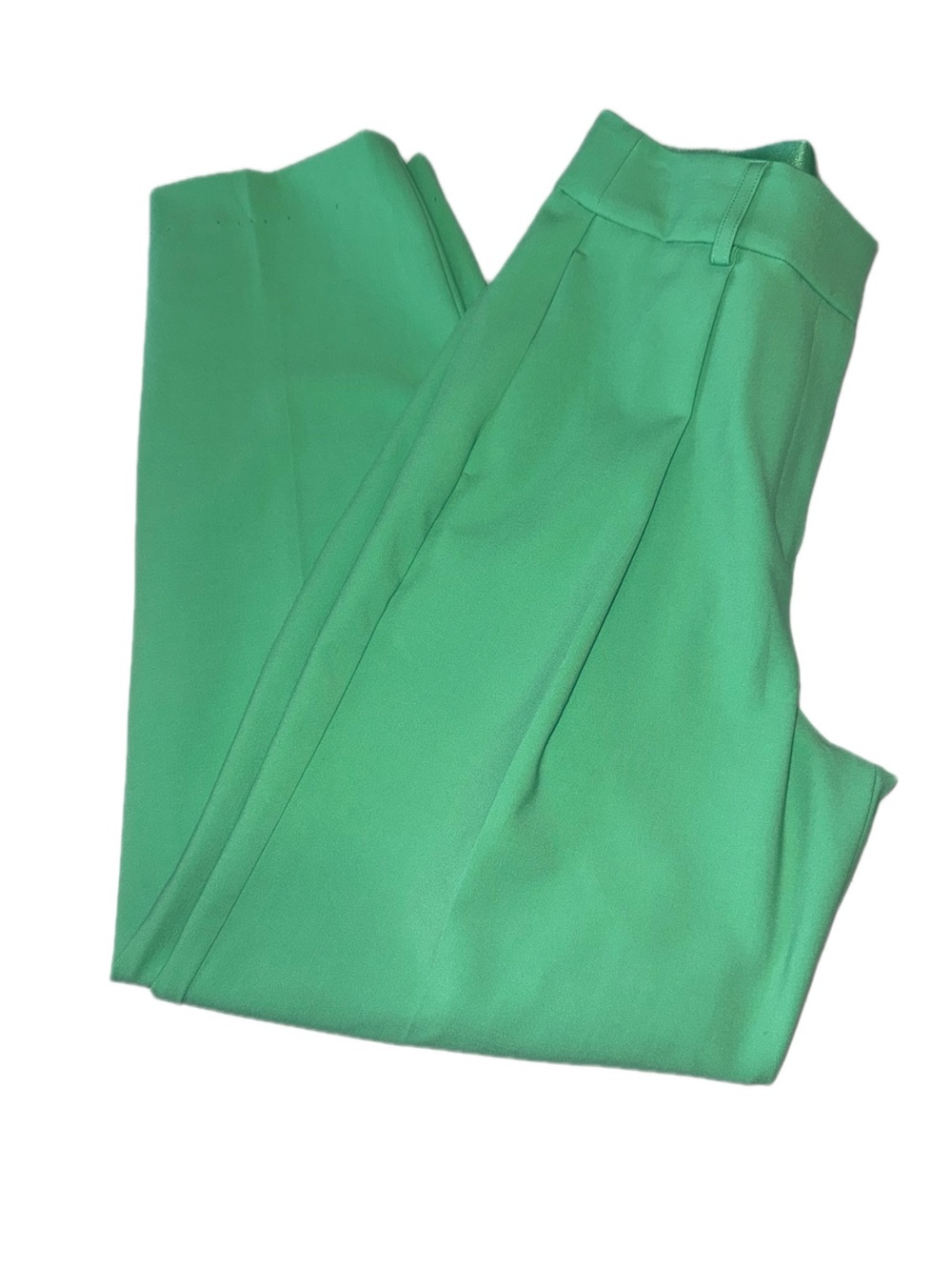 Express Stylist Dress Pants Women’s 6 Long Green High Rise Stretch Straight NWOT - Picture 3 of 10